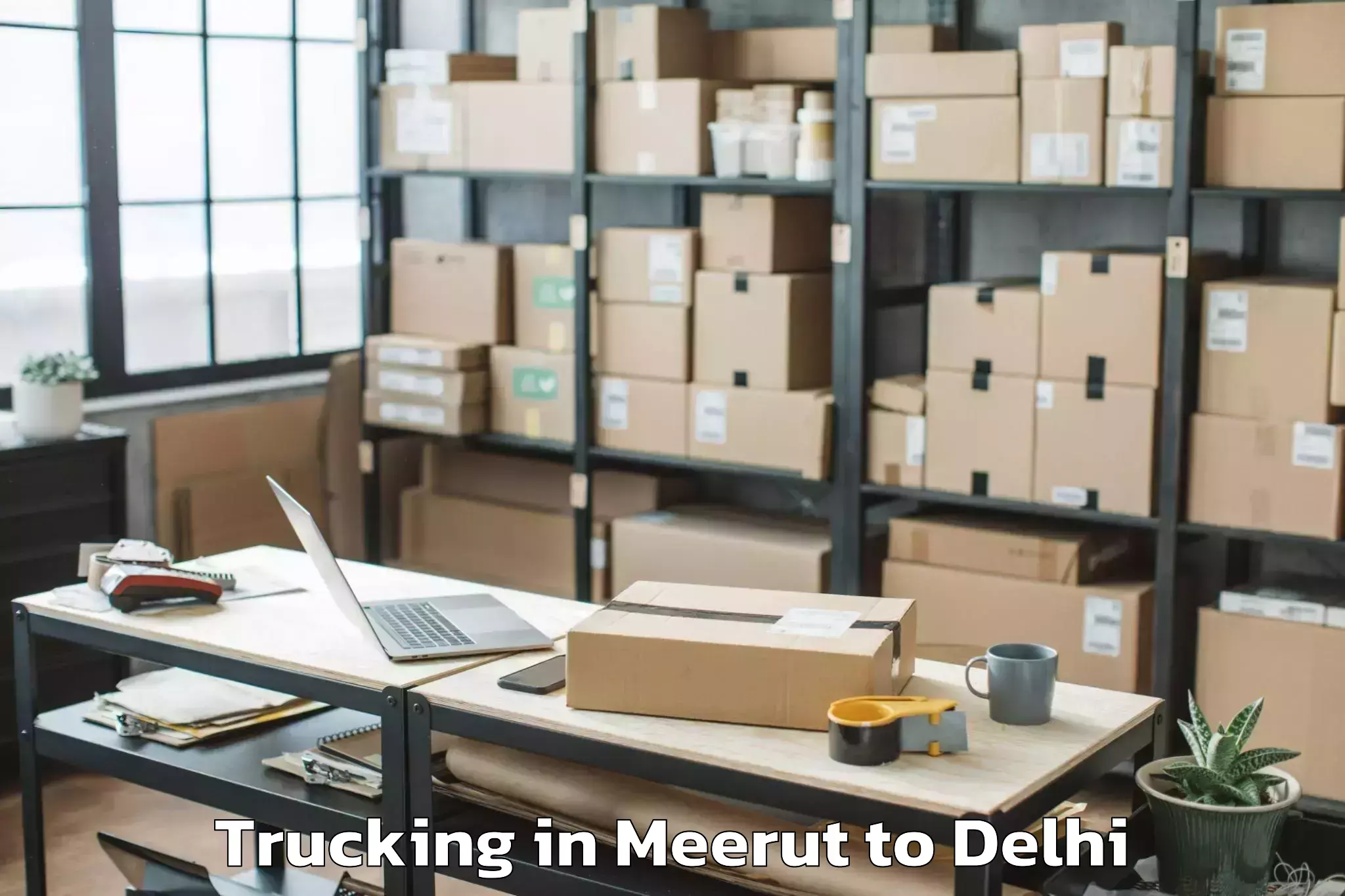 Book Your Meerut to Indira Gandhi International Ai Trucking Today